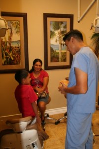 doctor with child patient